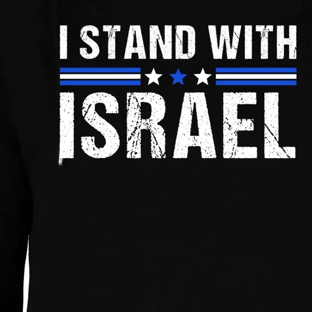 Support I Stand With Israel Womens Funnel Neck Pullover Hood