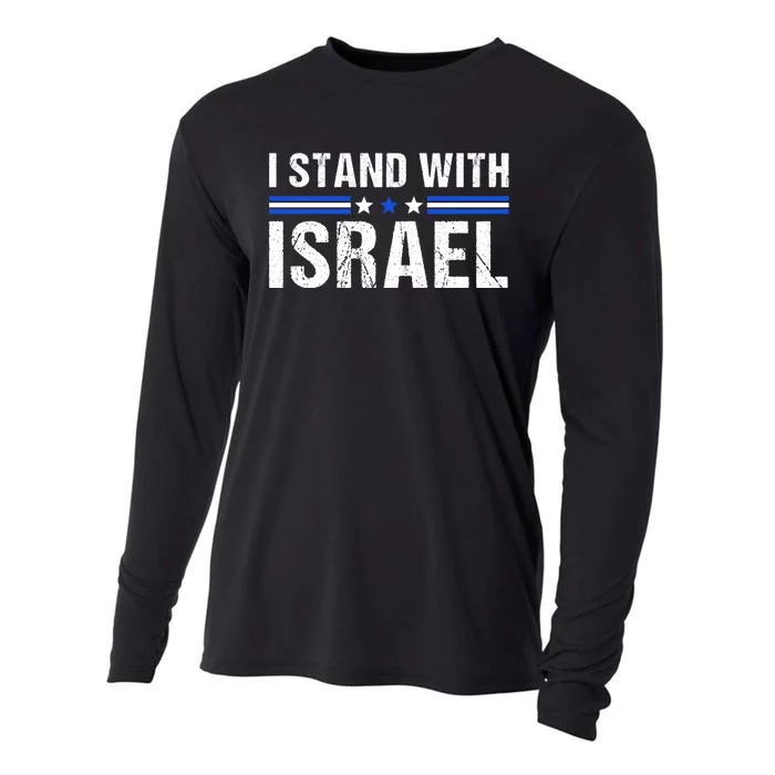 Support I Stand With Israel Cooling Performance Long Sleeve Crew