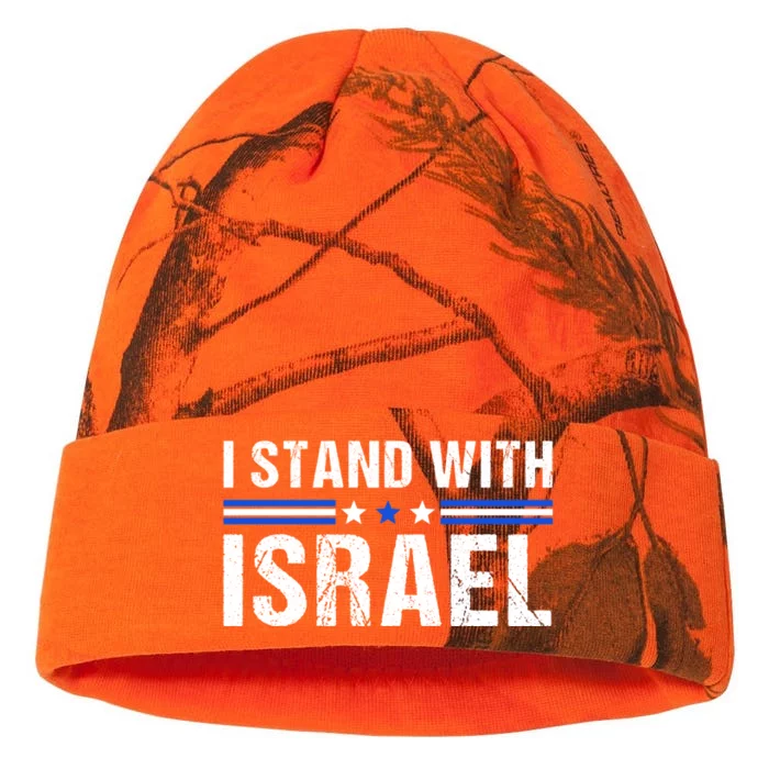 Support I Stand With Israel Kati - 12in Camo Beanie