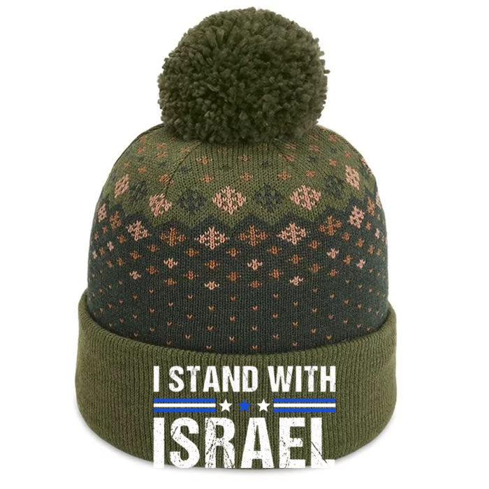 Support I Stand With Israel The Baniff Cuffed Pom Beanie