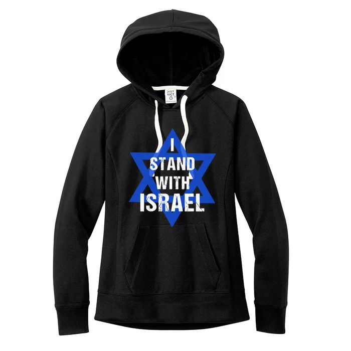 Support I Stand With Israel Women's Fleece Hoodie