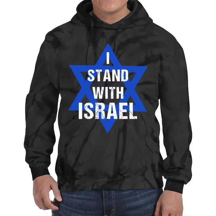 Support I Stand With Israel Tie Dye Hoodie