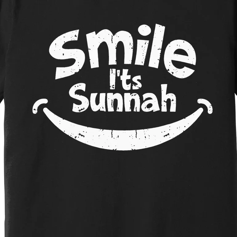 Smile its Sunnah, Muslim Eid Mubarak Islamic Ramadan Kareem Premium T-Shirt