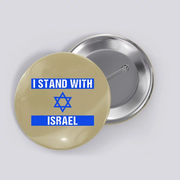 Support I Stand With Israel Jewish Heritage Israeli Flag Button