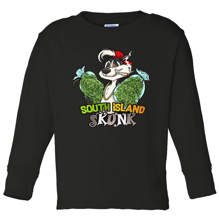 South Island Skunk Toddler Long Sleeve Shirt