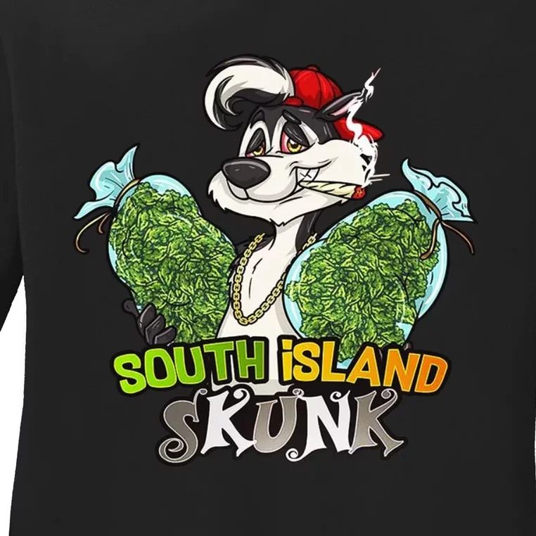 South Island Skunk Ladies Long Sleeve Shirt