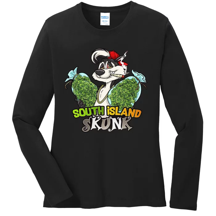 South Island Skunk Ladies Long Sleeve Shirt