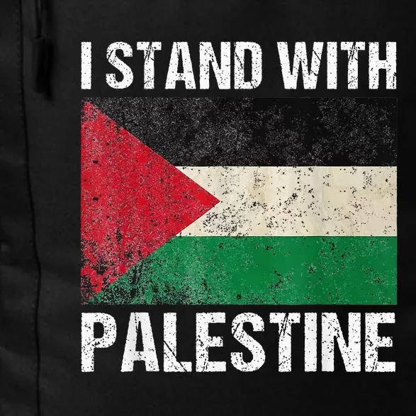 Support I stand with Palestine Free Palestine Flag Arabic Daily Commute Backpack