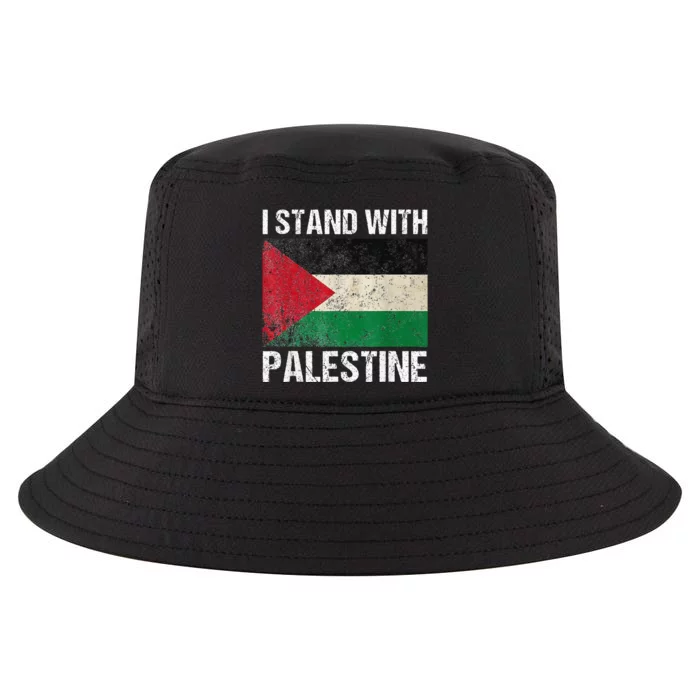 Support I stand with Palestine Free Palestine Flag Arabic Cool Comfort Performance Bucket Hat