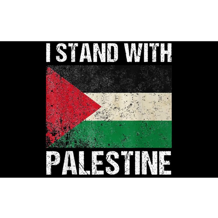 Support I stand with Palestine Free Palestine Flag Arabic Bumper Sticker