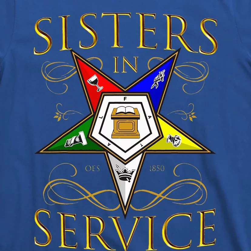 Sisters In Service 1850 Order of the Eastern Star Christmas T-Shirt