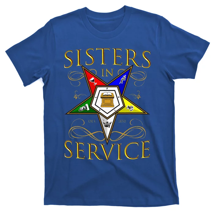 Sisters In Service 1850 Order of the Eastern Star Christmas T-Shirt