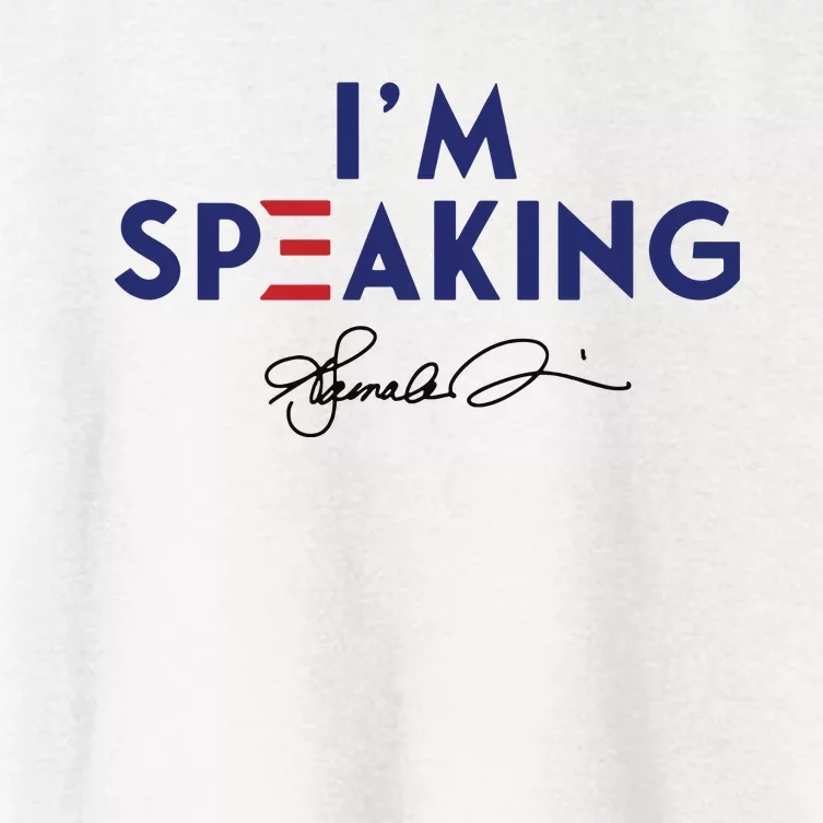 Signature IM Speaking Kamala Harris Women's Crop Top Tee