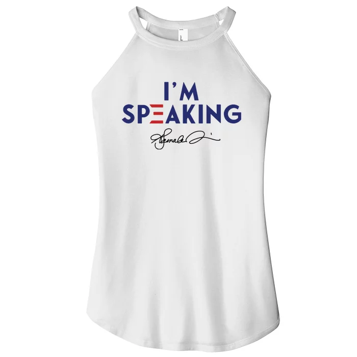 Signature IM Speaking Kamala Harris Women’s Perfect Tri Rocker Tank