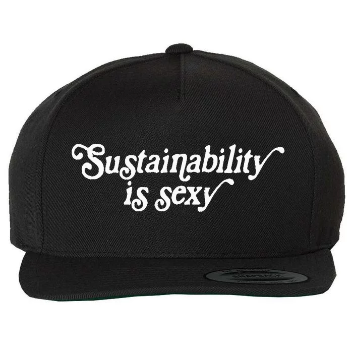 Sustainability Is Sexy Wool Snapback Cap