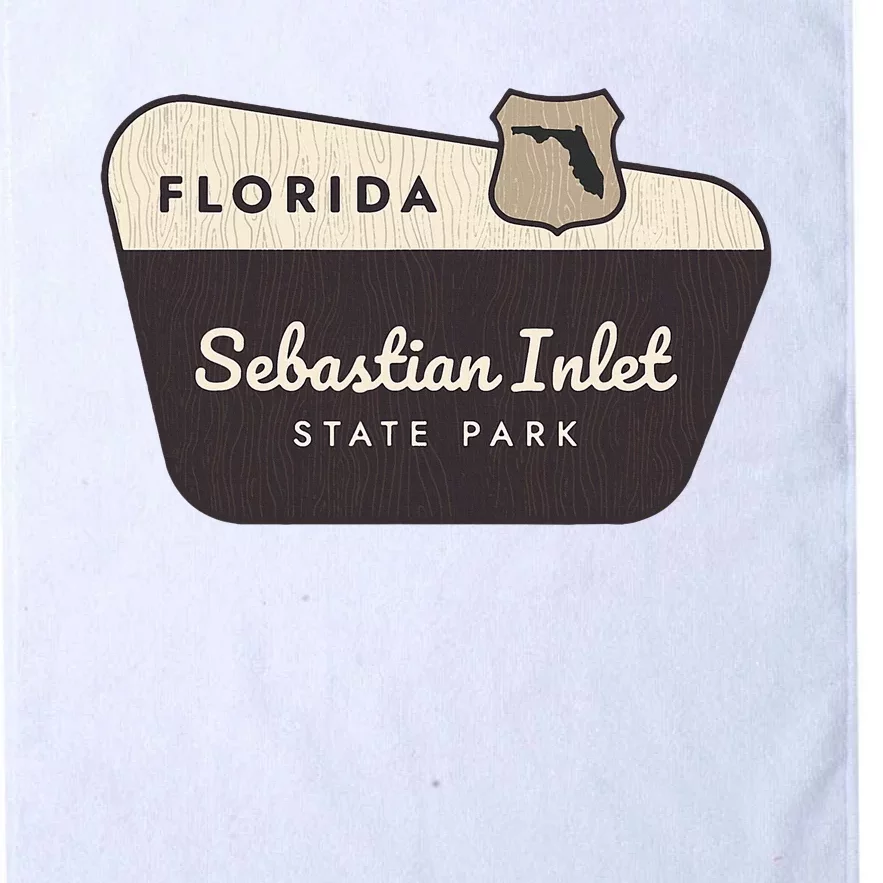 Sebastian Inlet State Park Florida Welcome Sign Vacation Platinum Collection Golf Towel