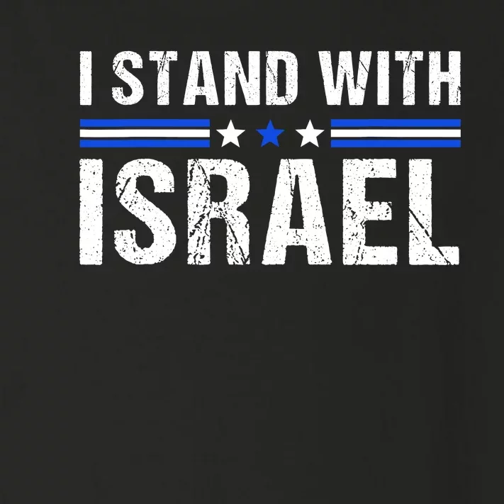 Support I Stand With Israel Jewish Heritage Israeli Flag Toddler Long Sleeve Shirt