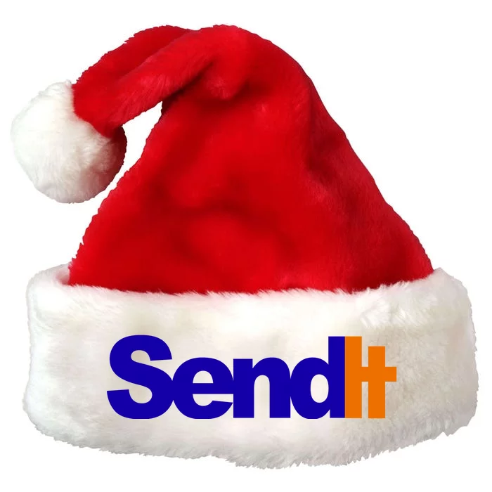 Sent It Spoof Parody Logo Premium Christmas Santa Hat