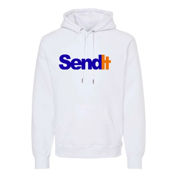 Sent It Spoof Parody Logo Premium Hoodie