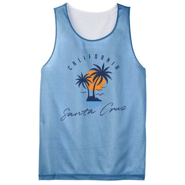 Summer In Santa Cruz California Mesh Reversible Basketball Jersey Tank