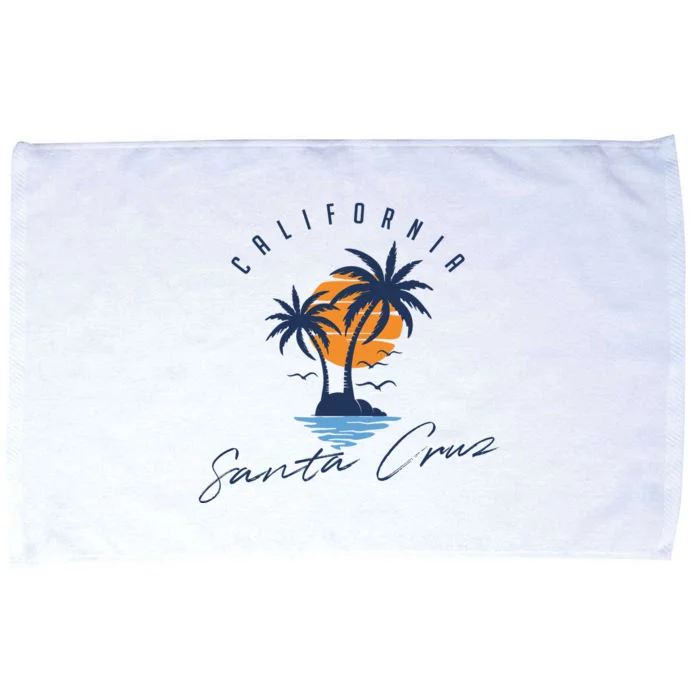 Summer In Santa Cruz California Microfiber Hand Towel