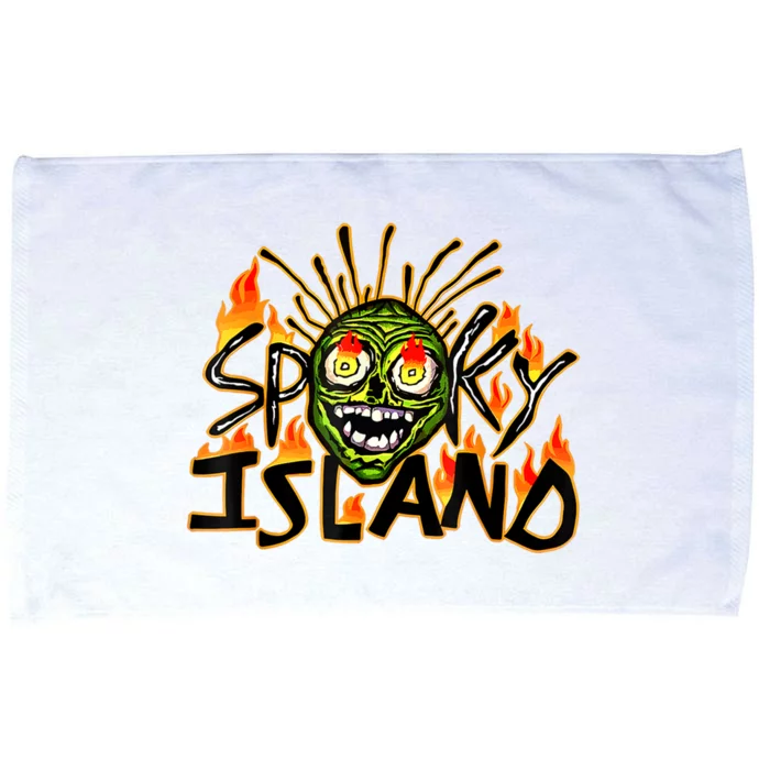 Spooky Island Skull Halloween Microfiber Hand Towel