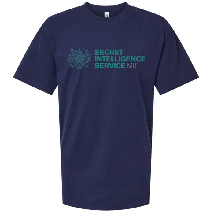 Secret Intelligence Service SIS MI6 UK Spy Agency Sueded Cloud Jersey T-Shirt