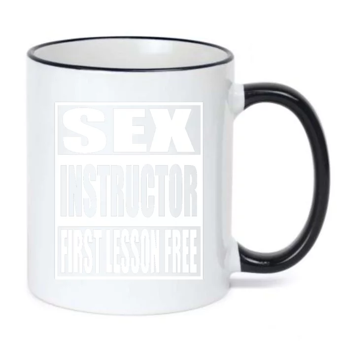 Sex Instructor Black Color Changing Mug