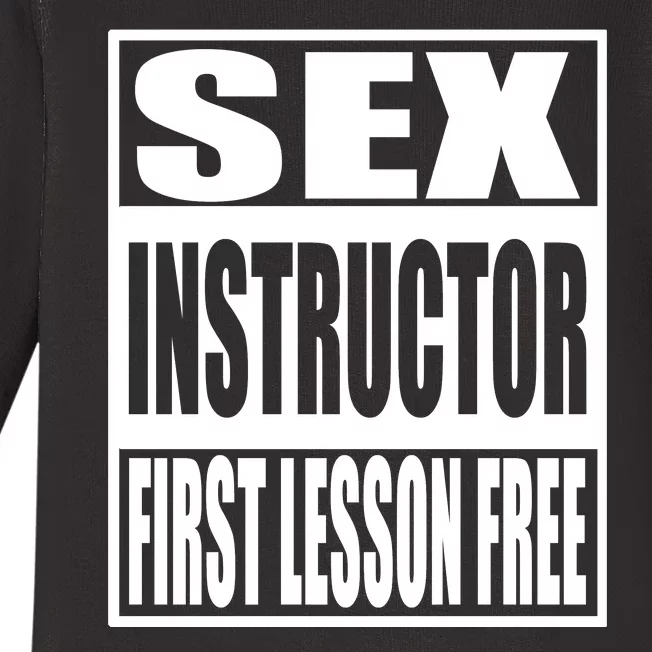 Sex Instructor Baby Long Sleeve Bodysuit