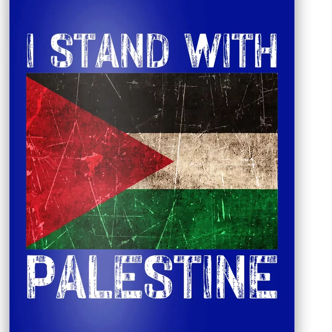 Support I Stand With Palestine Free Palestine Flag Arabic Poster