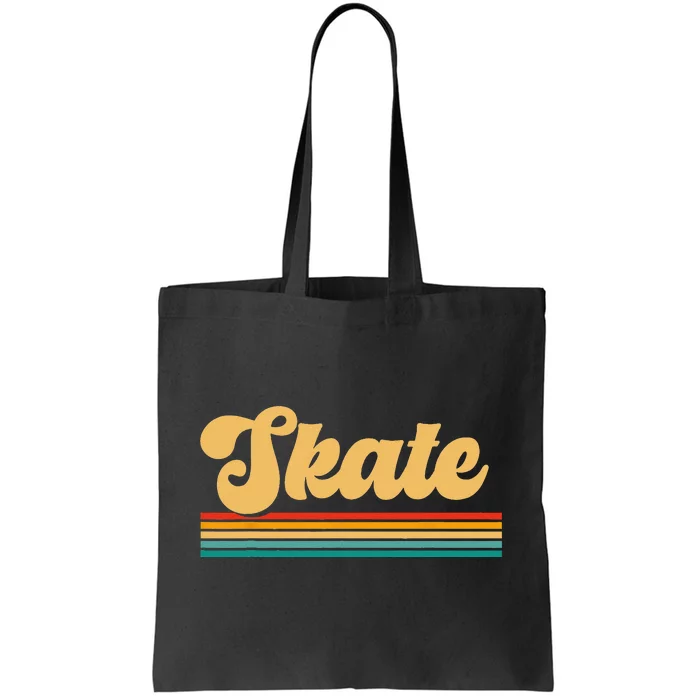 Skateboarder Ice Skating Roller Skate Skateboard Tote Bag