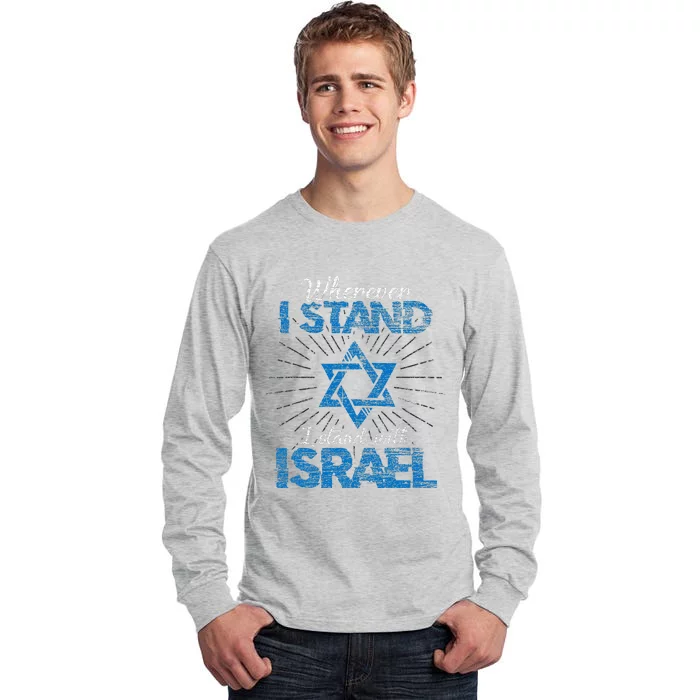 Support Israel Standing Strong Together Tall Long Sleeve T-Shirt