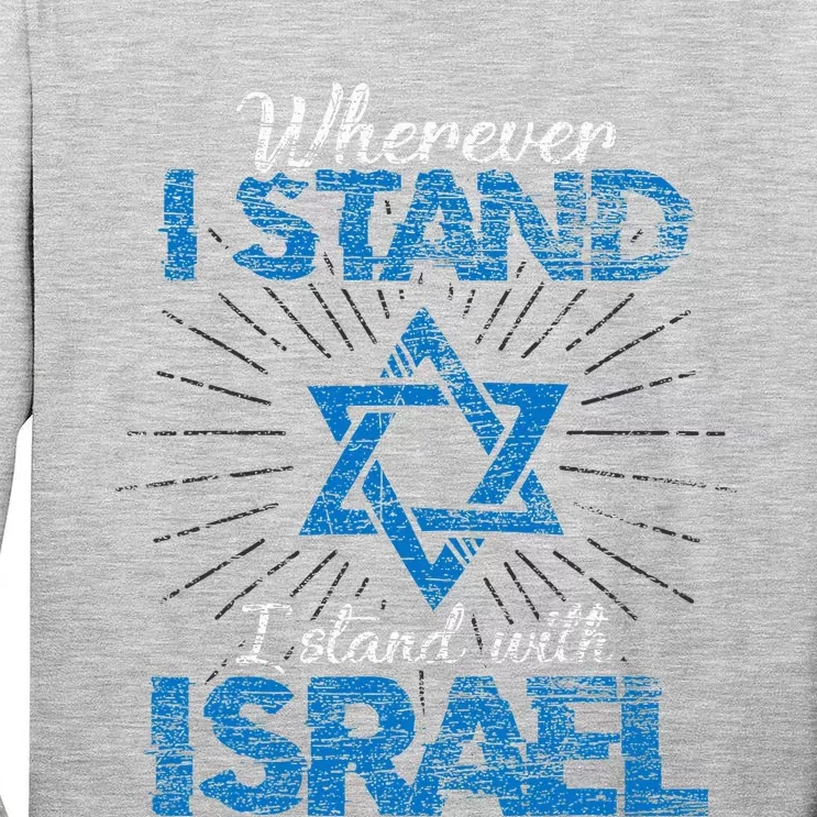 Support Israel Standing Strong Together Tall Long Sleeve T-Shirt