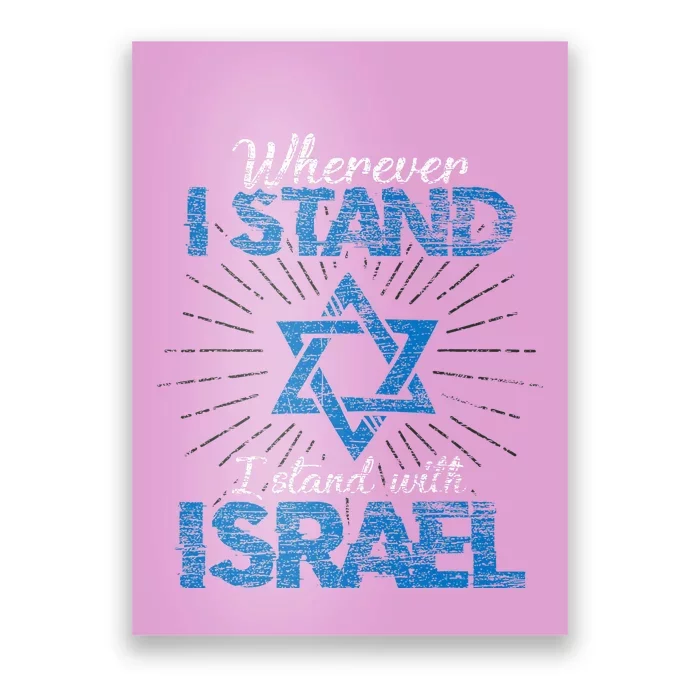 Support Israel Standing Strong Together Poster