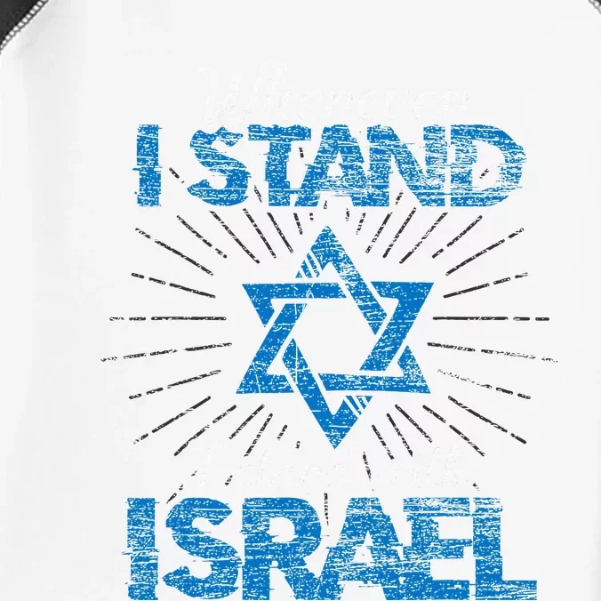 Support Israel Standing Strong Together Infant Baby Jersey Bodysuit