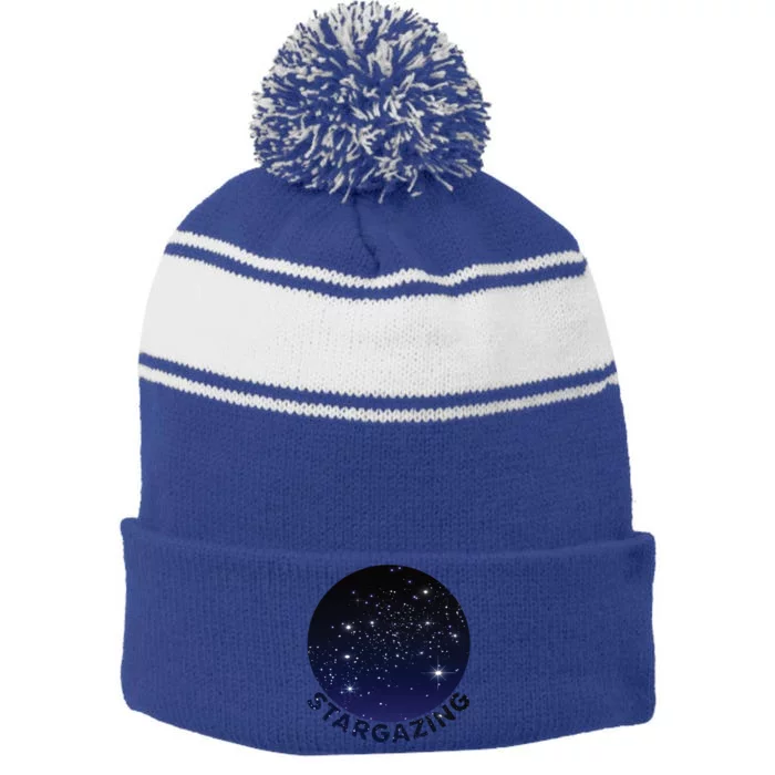 Stars In Sky Meaningful Gift Cool Astronomy Themed Gift Idea Meaningful Gift Sta Stripe Pom Pom Beanie