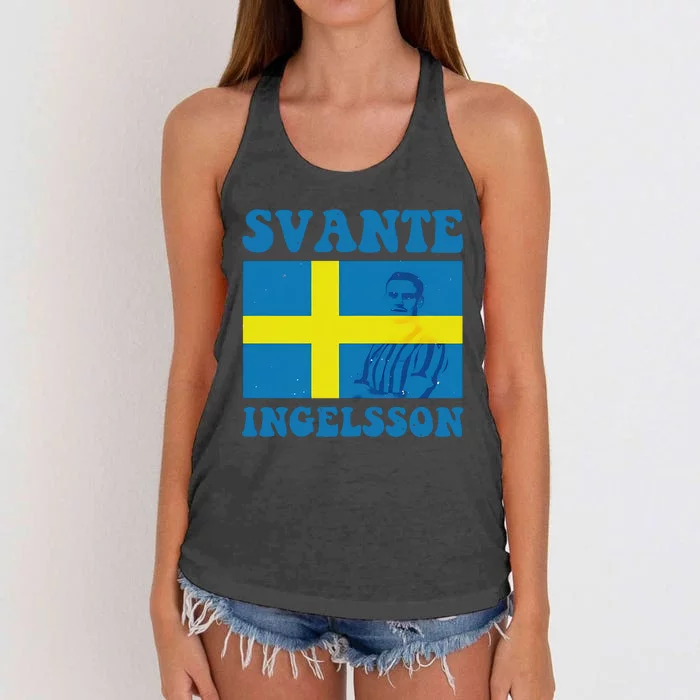 Svante Ingelsson Sheffield Wednesday Efl Flag Women's Knotted Racerback Tank