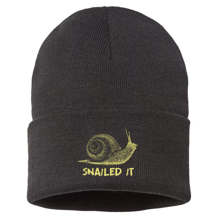 Snailed It Snail Sustainable Knit Beanie