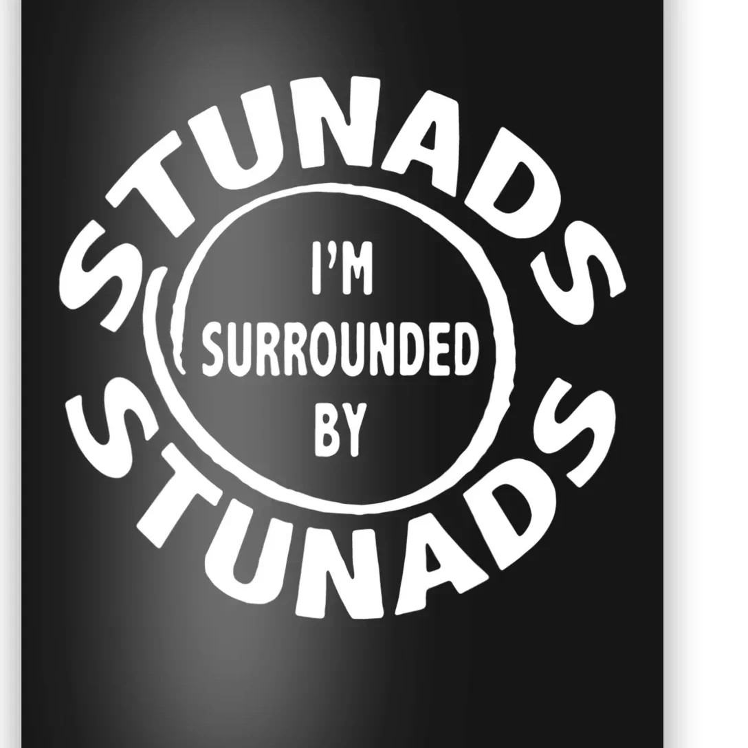 Stunads I’m Surrounded By Stunads Funny Italian Sayings Poster