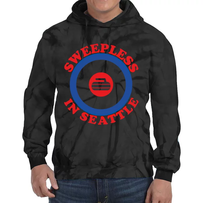 Sweepless In Seattle Curling Cute Gift Tie Dye Hoodie