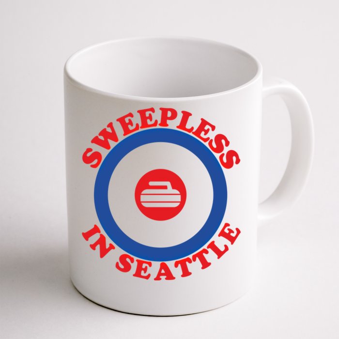 Sweepless In Seattle Curling Cute Gift Front & Back Coffee Mug