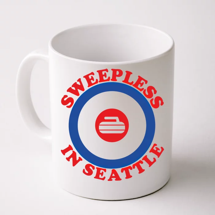 Sweepless In Seattle Curling Cute Gift Front & Back Coffee Mug