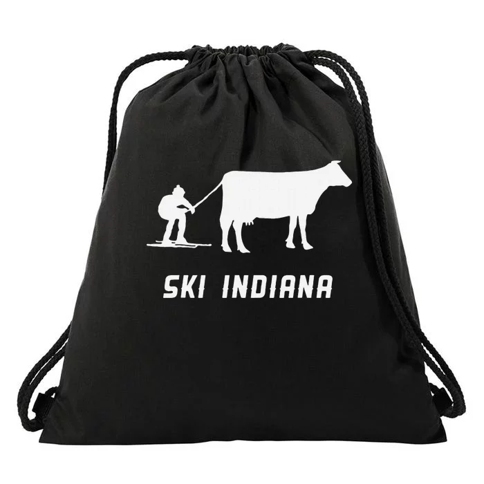 Ski Indiana Drawstring Bag