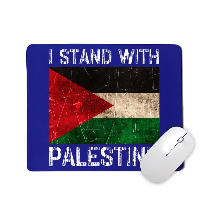 Support I Stand With Palestine Free Palestine Flag Arabic Mousepad