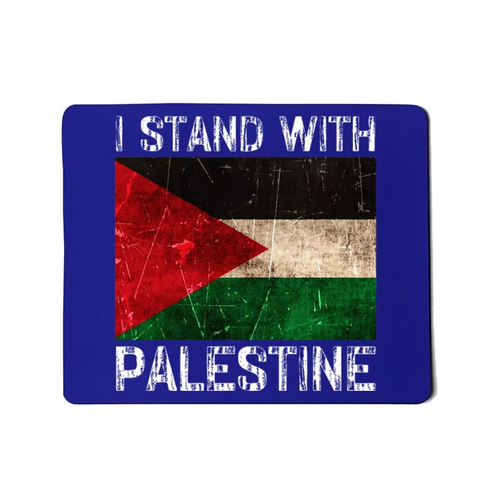 Support I Stand With Palestine Free Palestine Flag Arabic Mousepad