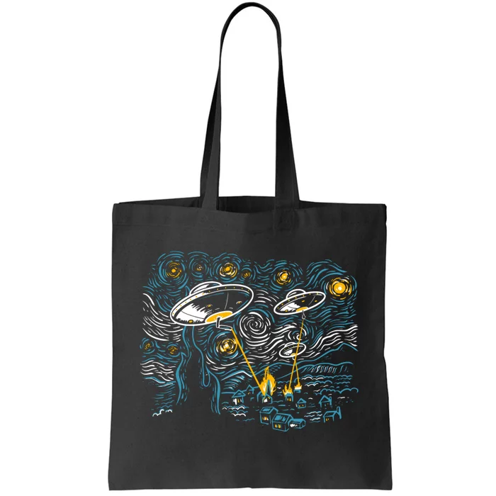 Starry Invasion Tote Bag