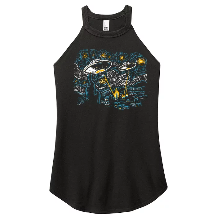 Starry Invasion Women’s Perfect Tri Rocker Tank