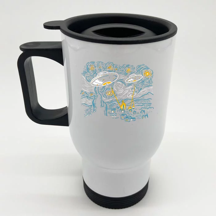 Starry Invasion Front & Back Stainless Steel Travel Mug