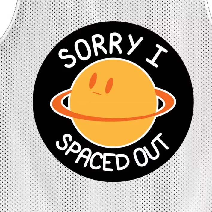 Sorry I Spaced Out Saturn Mesh Reversible Basketball Jersey Tank