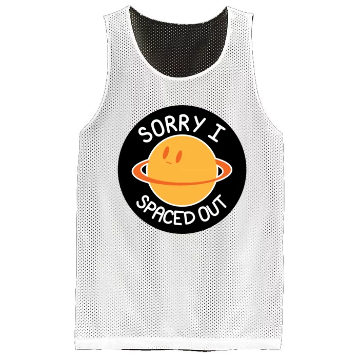 Sorry I Spaced Out Saturn Mesh Reversible Basketball Jersey Tank